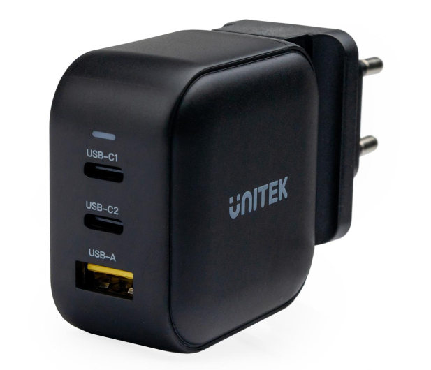 Unitek GaN 66W (QC 3.0, PD, 2x USB-C, USB-A) - 648959 - zdjęcie